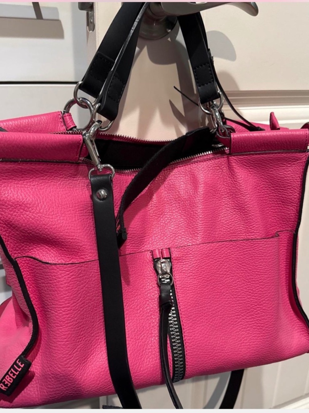 Rebelle Pink Leather bag
